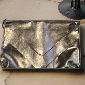 OHH Ashley Leather Metallic Crossbody/Clutch Bag, Unworn Vintage